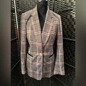 Brown Plaid Blazer